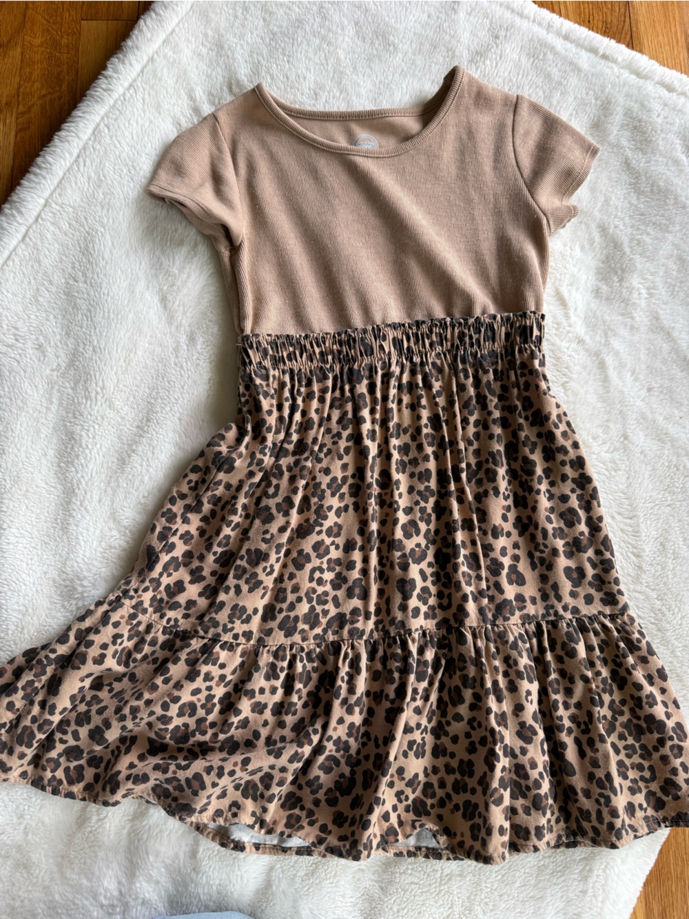 wonder nation Brown Leopard Print One-Piece Bodysuit